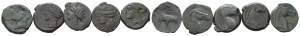 Lot of 5 Æ coins to be catalogued. Lot sold as is, no returns.