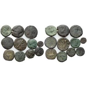 Lot of 11 Æ coins to be catalogued. Lot sold as is, no returns.