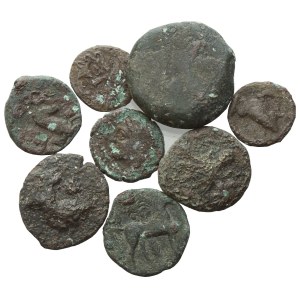 Lot of 8 Æ coins to be catalogued. Lot sold as is, no returns.