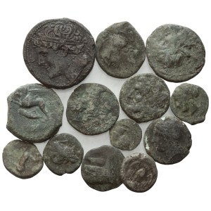 Lot of 13 Æ coins to be catalogued. Lot to be sold as is, no returns.