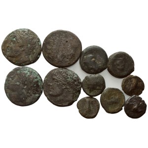 Lot of 11 Æ coins to be catalogued. Lot sold as is, no returns.
