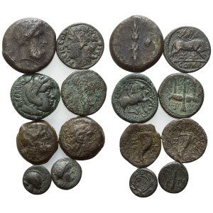Lot of 8 Æ coins to be catalogued. Lot to be sold as is, no returns.