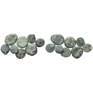 Lot of 8 Æ coins to be catalogued. Lot sold as is, no returns.