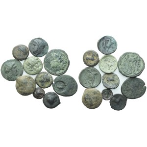 Lot of 10 Æ coins to be catalogued. Lot to be sold as is, no returns.