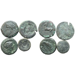 Lot of 4 Æ coins to be catalogued. Lot sold as is, no returns.