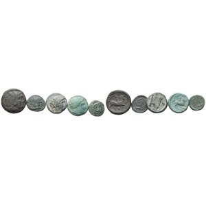 Lot of 5 Greek Æ coins. lot sold as is, no returns.