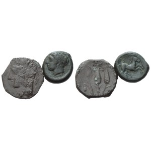 Lot of 2 Æ coins to be catalogued. Lot sold as is, no returns.