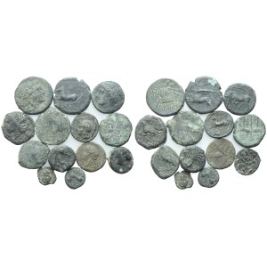 Lot of 13 Æ coins to be catalogued. Lot sold as is, no returns.