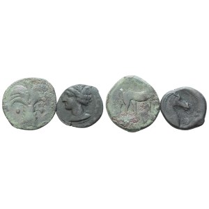 Lot of 2 Æ coins to be catalogued. Lot sold as is, no returns.