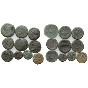 Lot of 10 Æ coins to be catalogued. Lot to be sold as is, no returns.