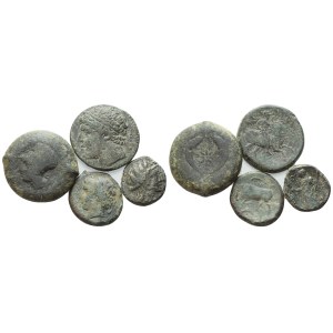 Lot of 4 Æ coins to be catalogued. Lot to be sold as is, no returns.