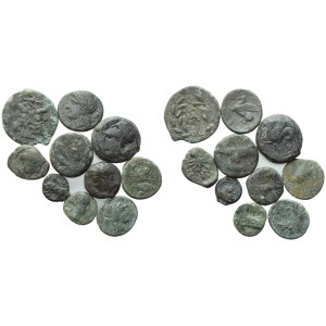 Lot of 10 Æ coins to be catalogued. Lot to be sold as is, no returns.