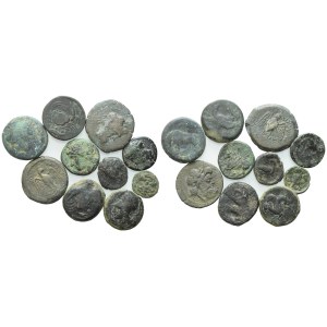 Lot of 10 Æ coins to be catalogued. Lot to be sold as is, no returns.