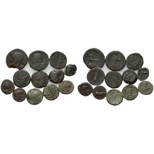Lot of 12 Æ coins to be catalogued. Lot sold as is, no returns.