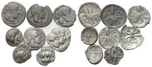 Lot of 8 AR coins to be catalogued. Lot to be sold as is, no returns.