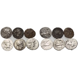 Lot of 6 AR and Æ coins to be catalogued. Lot sold as is, no returns.
