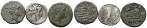 Lot of 3 coins (2 Æ, 1 AR) to be catalogued. Lot sold as is, no returns.