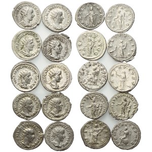Lot of 10 AR coins to be catalogued. Lot sold as is, no returns.