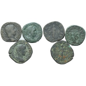 Lot of 3 Roman Æ coins to be catalogued. Lot to be sold as is, no returns.