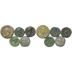 Lot of 5 Æ coins to be catalogued. Lot sold as is, no returns.