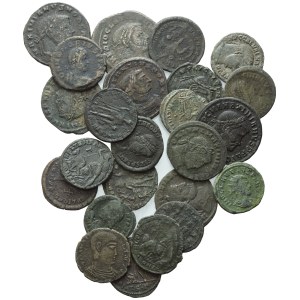 Lot of 24 Æ coins to be catalogued. Lot sold as is, no returns.