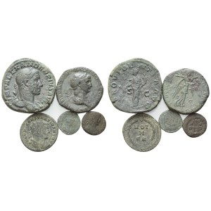 Lot of 5 Æ coins to be catalogued. Lot sold as is, no returns.