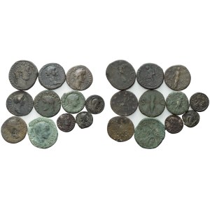 Lot of 11 Æ coins to be catalogued. Lot sold as is, no returns.