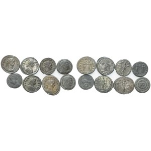 Lot of 8 Roman Æ coins to be catalogued. Lot sold as is, no returns.
