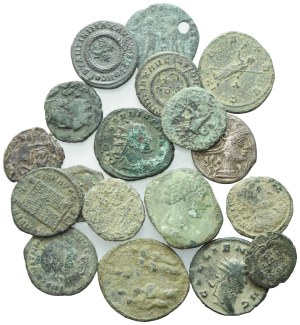 Lot of 18 Æ coins to be catalogued. Lot sold as is, no returns.