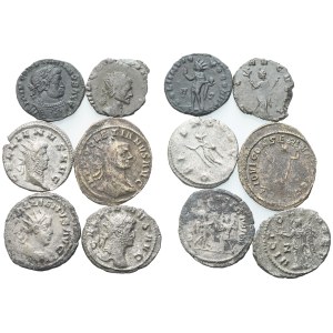 Lot of 6 Æ and AR coins to be catalogued. Lot to be sold as is, no returns.