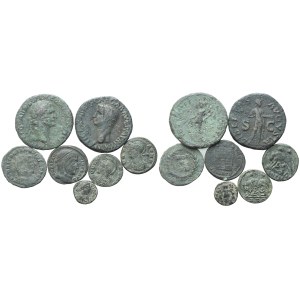 Lot of 7 Æ coins to be catalogued. Lot sold as is, no returns.