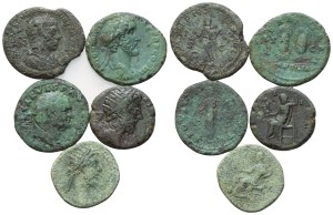 Lot of 5 Æ coins to be catalogued. Lot to be sold as is, no returns.