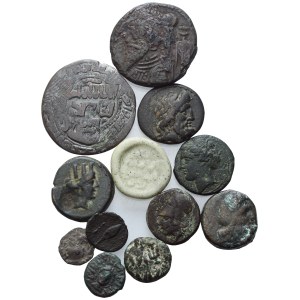 Lot of 11 Æ coins and 1 PB seal to be catalogued. Lot sold as is, no returns.