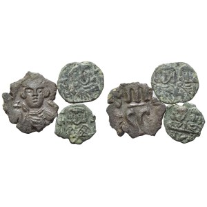 Lot of 3 Byzantine Æ coins. To be sold as is, no returns.