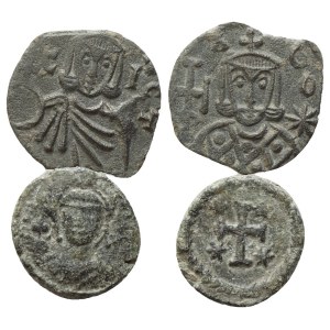 Lot of 2 Byzantine Æ coins to be catalogued. Lot sold as is, no returns.