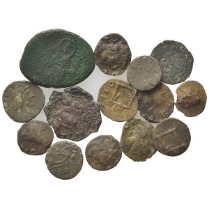 Lot of 13 Æ Barbaric imitations and Byzantine coins, to be catalog. Lot sold as is, no return