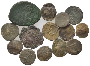 Lot of 13 Æ Barbaric imitations and Byzantine coins, to be catalog. Lot sold as is, no return