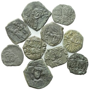 Lot of 10 Æ coins to be catalogued. Lot sold as is, no returns.