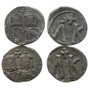 Lot of 2 Byzantine Æ coins to be catalogued. Lot sold as is, no returns.
