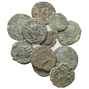Lot of 12 Æ coins to be catalogued. Lot sold as is, no returns.