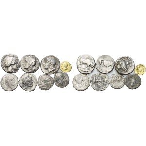 Lot of 8 coins to be catalogued. Lot to be sold as is, no returns.