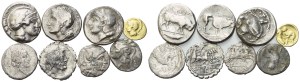 Lot of 8 coins to be catalogued. Lot to be sold as is, no returns.
