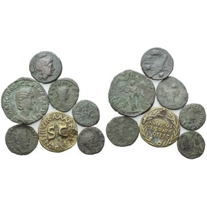 Lot of 7 Æ coins to be catalogued. Lot sold as is, no returns.