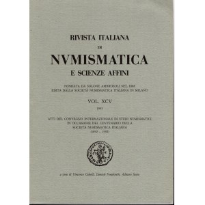 A.A.V.V. - R.I.N. Moneta e non Moneta. Atti del C. Int. di studi numismatici.... Milano, 1993. Pp. 683, tavole e ill. nel testo. ril ed ottimo stato. importanti lavori, esaurito presso la SNI.