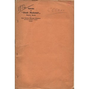 CESANO S. - Numismatica virgiliana. Torino, 1937. pp. 145-153, tavv. 1, + ill. nel testo. brossura editoriale, buono stato, raro e importante. monete mantovane
