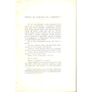 GAVAZZI Giuseppe - Monete dei Marchesi del Carretto. Milano, 1902. pp 67-85, illustrazioni nel testo. Brossura ed. buono stato, importante e raro.