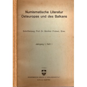 GUNTHER PROBZT - Numismatiche literatur Osteurope und Balkans. 2 volumi. Graz, 1960\1963. pp 87 + 126, + 24 di supplemento, tavola 8 + 1 carta + illustrazioni nel testo. brossura ed. ottimo stato, rar