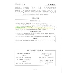 JEZEQUEL Yannick - Les plomb des Compagnies des Indes. Paris, 2013. pp 21-28, tavole, 3. brossura ed. ottimo stato.