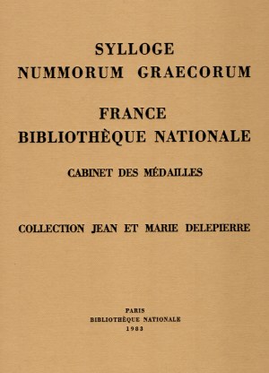 SYLLOGE NUMMORUM GRAECORUM. France Biblioteque Nationale cabinet des medailles. Collection Jean et Marie Delepierre. Paris, 1983. pp (24) 88, tavv, 88. rilegatura editoriale, ottimo stato, important