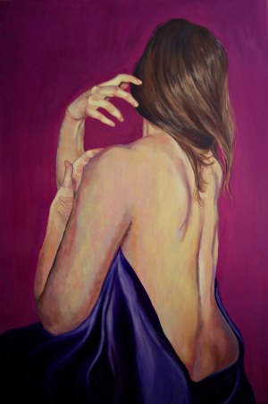 Katarzyna Jakubowska, Girl in violet, 2019